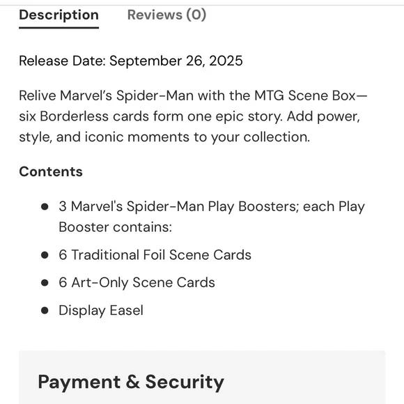 Marvel's Spider-Man MTG Scene Box New sealed product -  studiocorradiniservizi.it